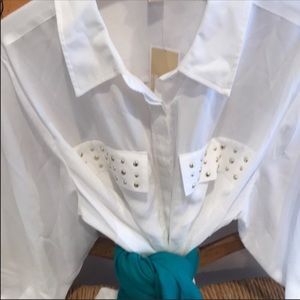 - Michael Michael Kors 3x white W/ gold nail…NWOT